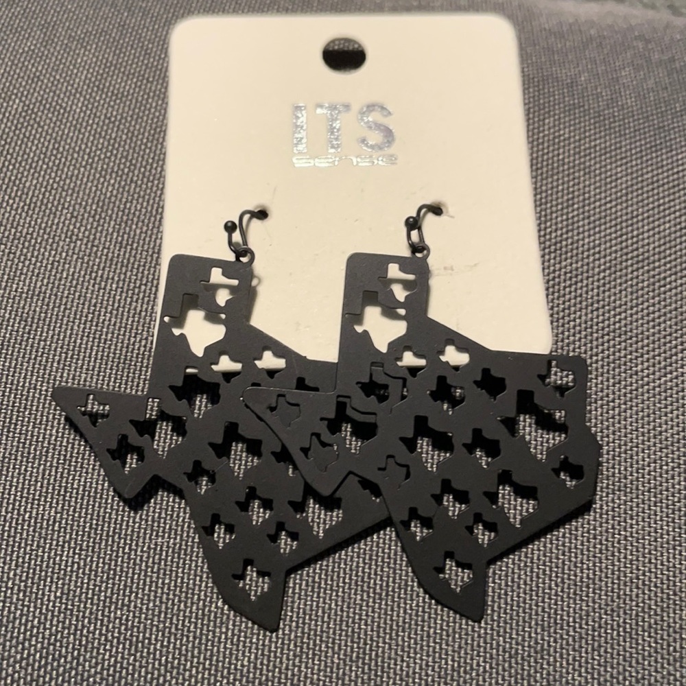 Black Texas Earrings